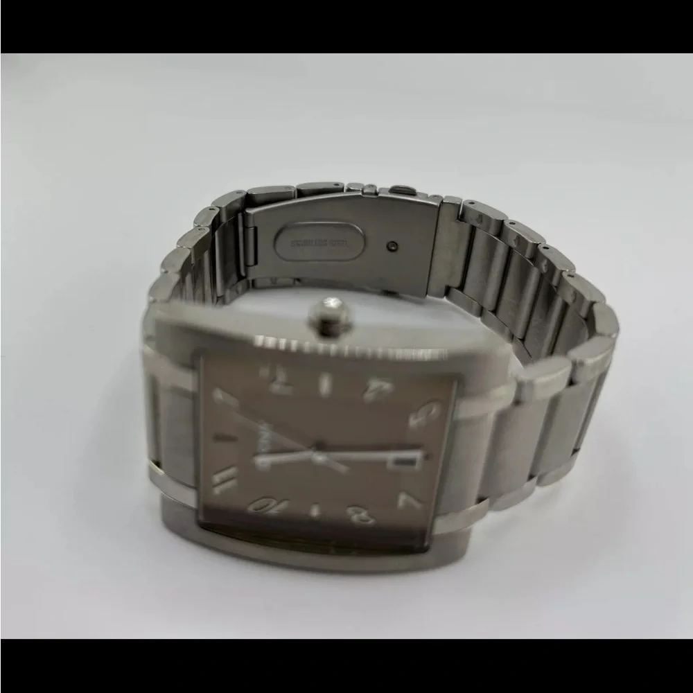 DKNY MEN'S WATCH - NY1171 SOLID STAINLESS STEEL #38 new battery